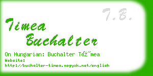 timea buchalter business card